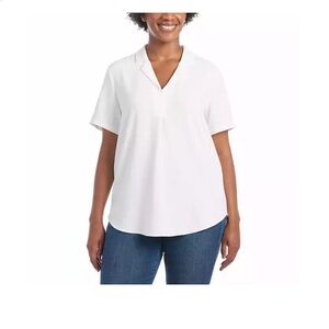 NWT. Hilary Radley Ladies Blouse. Size XL. Color - Ivory.